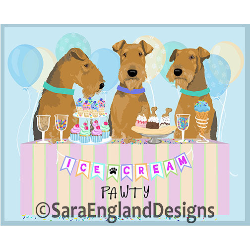 Airedale Terrier - Ice Cream Pawty