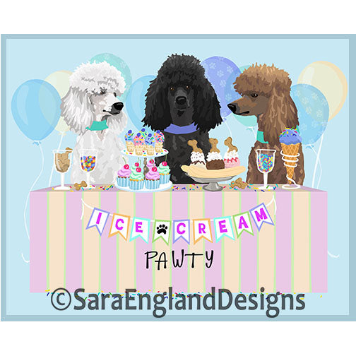 Poodle-Standard - Poodle Standard - Ice Cream Pawty