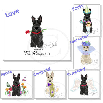 Greeting Cards - "Love Notes" - 6 Designs - 12 to 24 Per Pack
