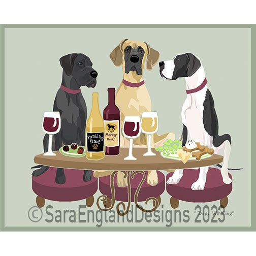 Great Dane - Dogs Wineing - Two Verisons - Natural Ears