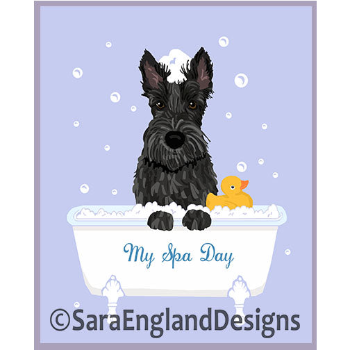 Scottish Terrier - My Spa Day-Black