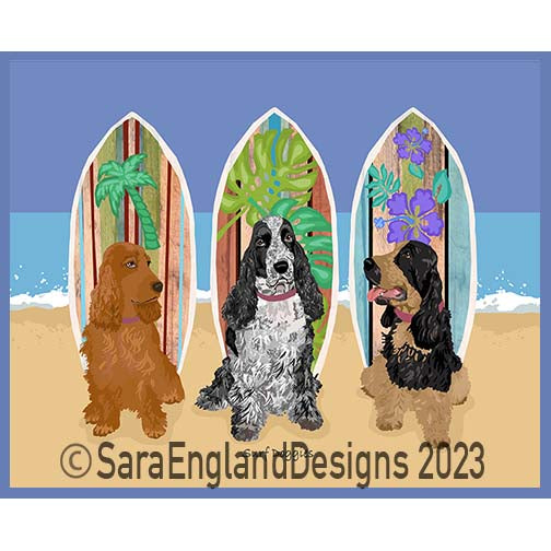 English Cocker Spaniel - Surf Doggies
