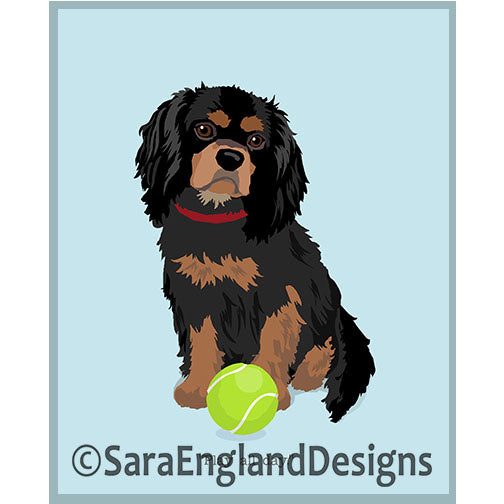 Cavalier King Charles Spaniel - Play All Day-Black And Tan
