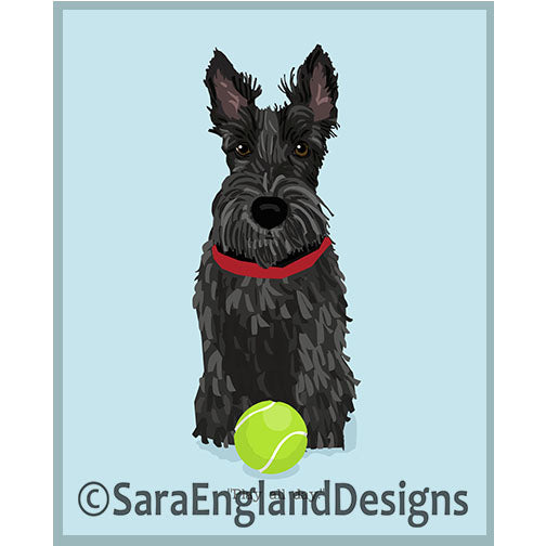 Scottish Terrier - Play All Day-Black