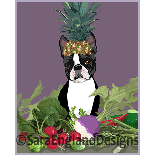 Boston Terrier - Veggie Tails Pineapple