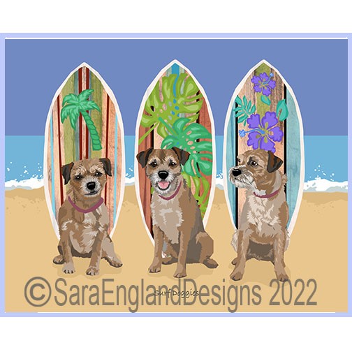 Border Terrier - Surf Doggies