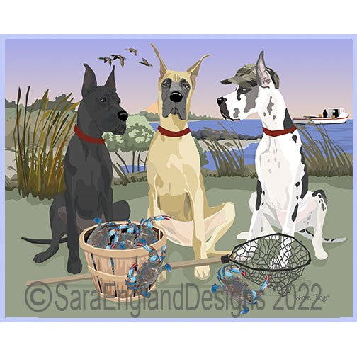 Great Dane - Shore Dogs - Two Versions - Cropped Ears