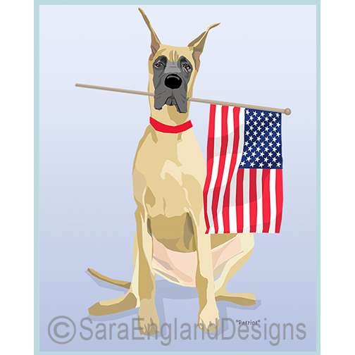 Great Dane - Patriot - Five Versions - Fawn Cropped Ears