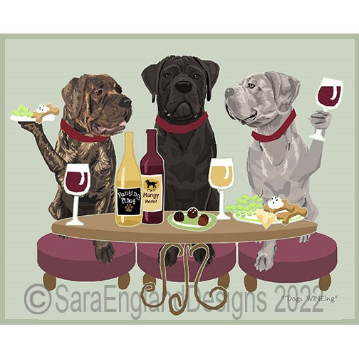 Cane Corso - Dogs Wineing - Two Versions - Natural Ears
