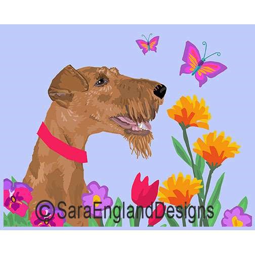 Irish Terrier - Garden