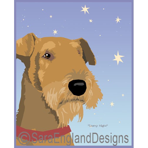 Airedale Terrier - Starry Night