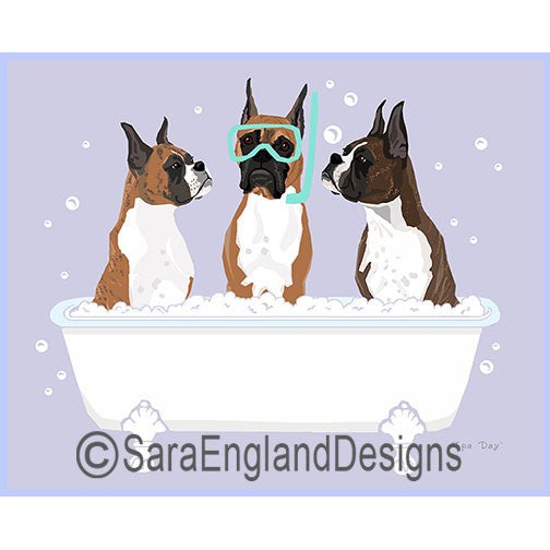 Boxer - Spa Day - Two Versions - Cropped Ears