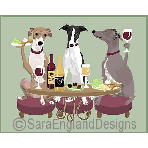 Italian Greyhound - Dogs Wineing