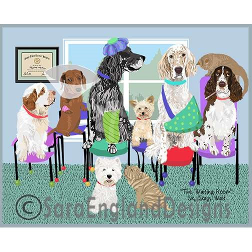 Waiting Room - Waiting Room...Sit-Stay-Wait - Many Versions - English Setter-#13