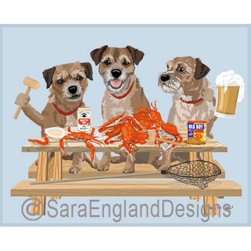 Border Terrier - Crab Feast