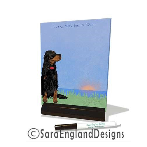 Gordon Setter - Every Day Has Its Dog - Dry Erase Tile