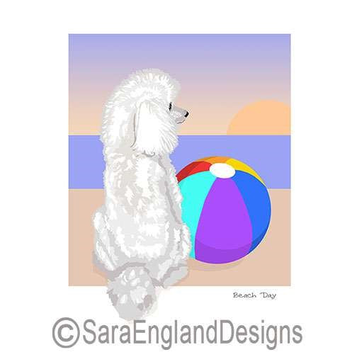 Poodle-Toy - Beach Day - Three Versions - White