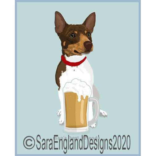 Rat Terrier - Man's Best Friends - Two Versions - White, Chocolate & Tan