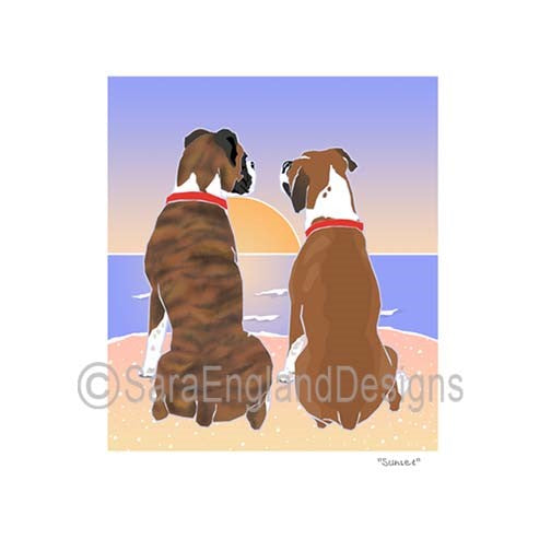 Boxer - Sunset (W/ No Wine) - Three Versions - Natural Brindle&Fawn