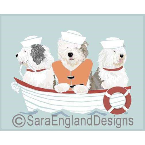 Old English Sheepdog - All Paws On Deck