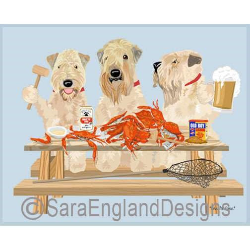 Soft Coated Wheaten Terrier - Crab Feast