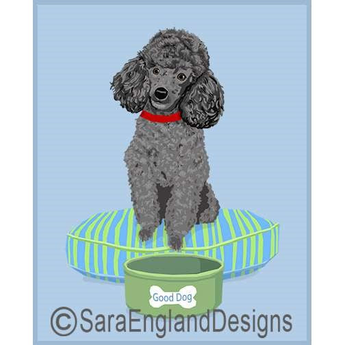 Poodle-Toy - Good Dog Bed - Four Versions - Grey