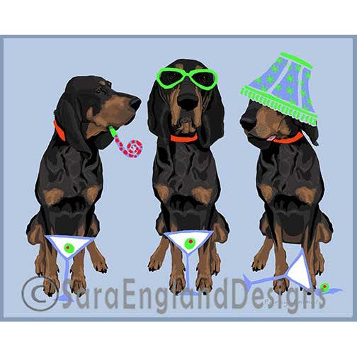 Coonhound - Black And Tan Coonhound - Party Animals
