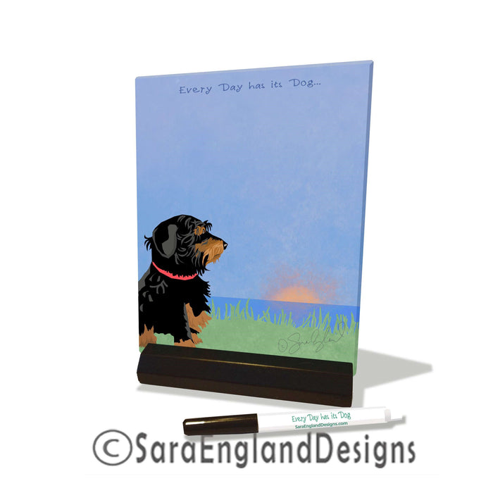 Dachshund-Wire - Every Day Has Its Dog - Dry Erase Tile