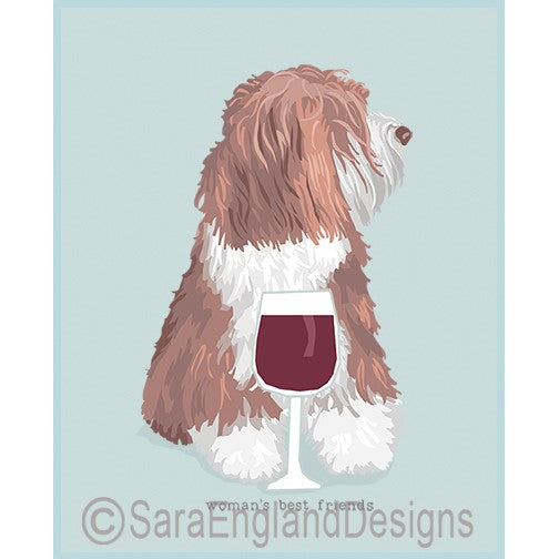 Bearded Collie - Woman's Best Friends - Three Versions - Brown