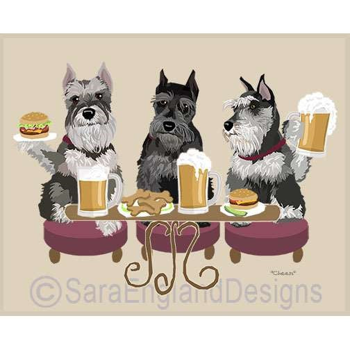 Schnauzer-Miniature - Cheers - Two Versions - Cropped Ears