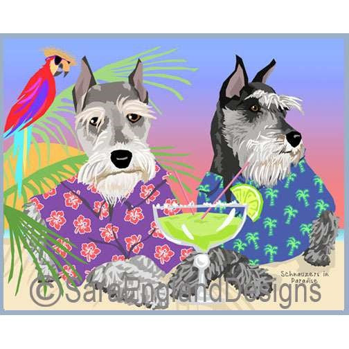 Schnauzer-Miniature - Paradise - Two Versions - Cropped Ears