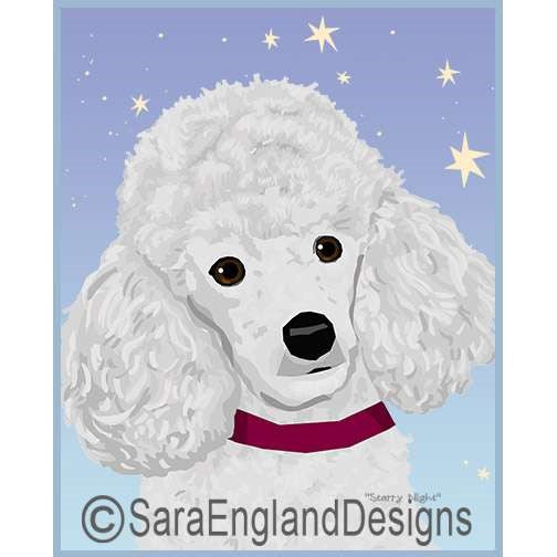 Poodle-Toy - Starry Night - Three Versions - White
