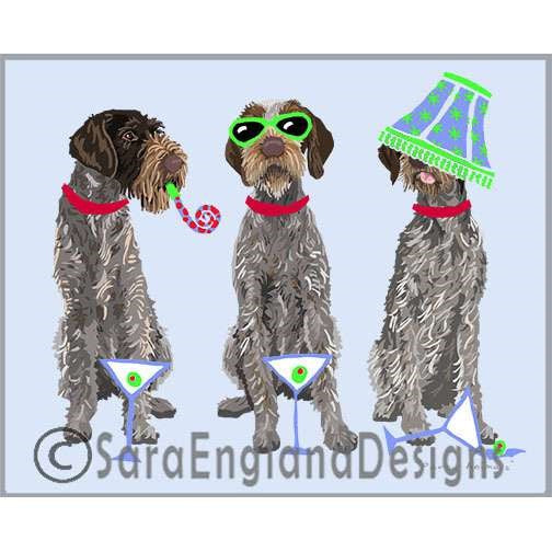 German Wirehaired Pointer - Party Animals