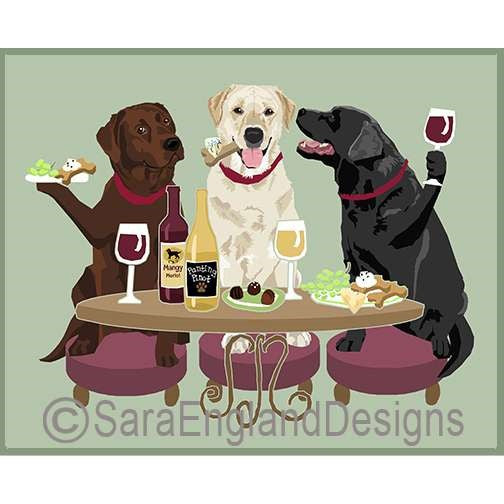 Labrador Retriever - Dogs Wineing - Four Verisons - Mixed