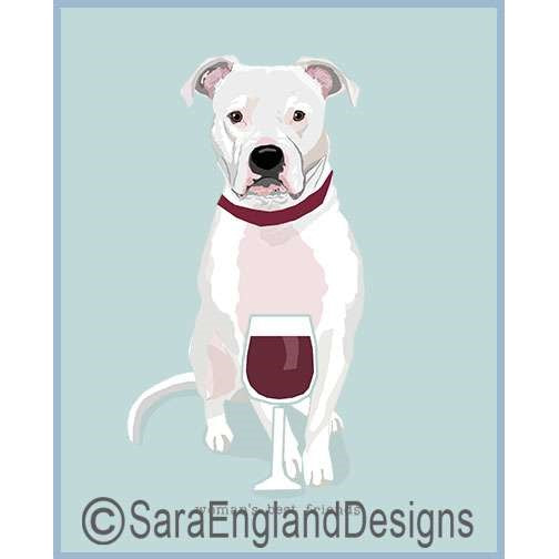 Pit Bull - Woman's Best Friends - Four Versions - White