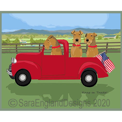 Airedale Terrier - Keep On Truckin'