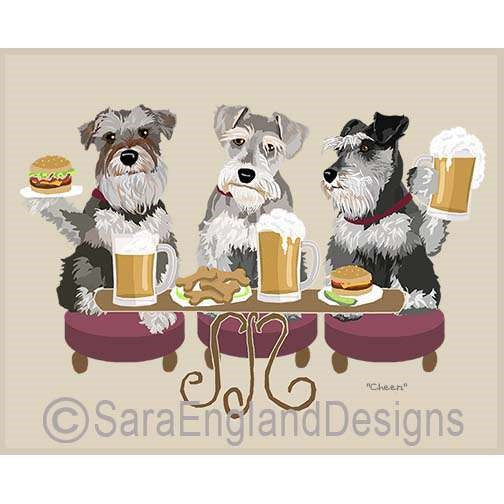 Schnauzer-Miniature - Cheers - Two Versions - Natural Ears