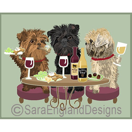 Affenpinscher - Dogs Wineing - Two Versions - Mixed Colors