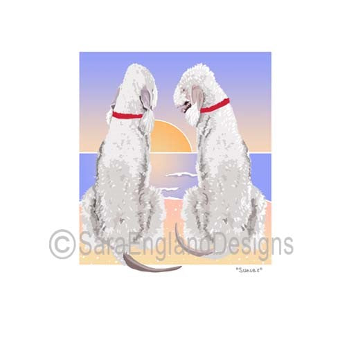 Bedlington Terrier - Sunset (W/ No Wine)
