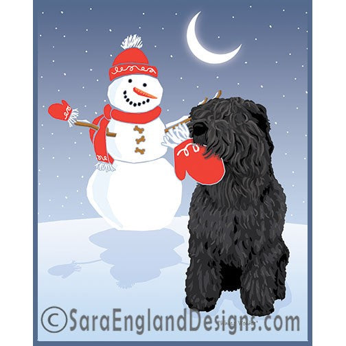 Black Russian Terrier - Winter Wonder