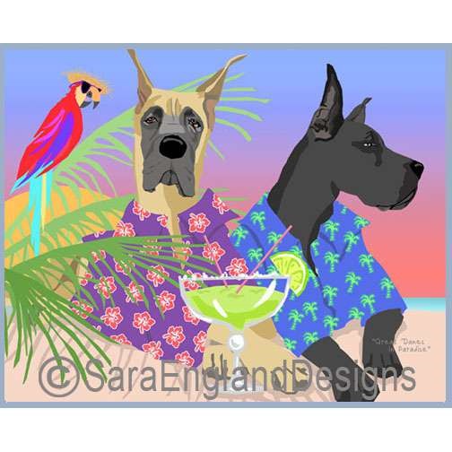 Great Dane - Paradise - Two Versions - Fawn & Black