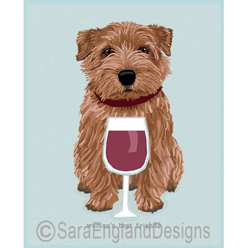 Norfolk Terrier - Woman's Best Friends - Three Versions - Red