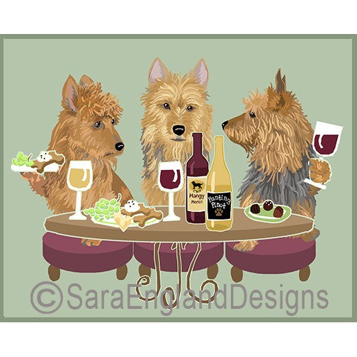 Australian Terrier - Dogs Wineing - Two Versions - Sand