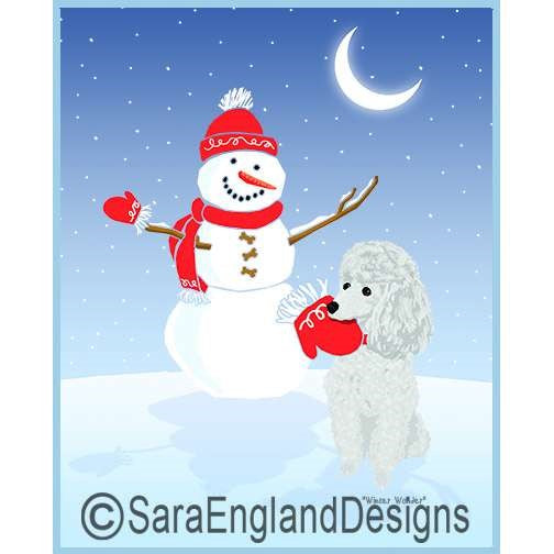 Poodle-Toy - Winter Wonder - Four Versions - White