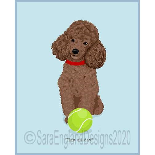 Poodle-Toy - Play All Day - Two Versions - Red