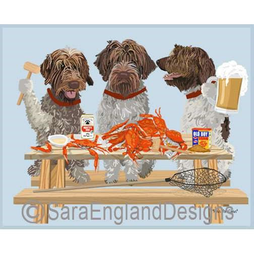 Wirehaired Pointing Griffon - Crab Feast