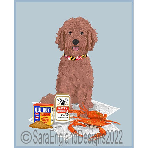 Doodle - Maryland Dog - Eight Versions - Mini Red