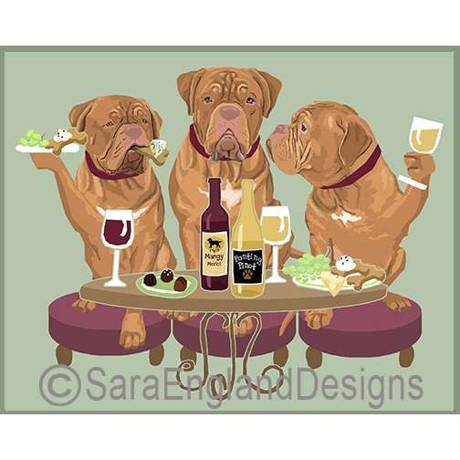 Dogue De Bordeaux - Dogs Wineing