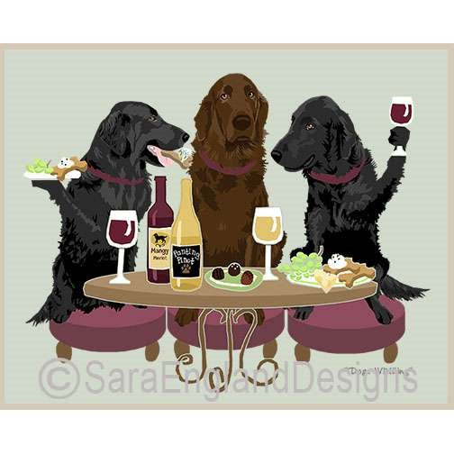 Flat Coated Retriever - Dogs Wineing - Two Verisons - Mixed