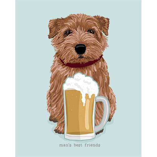 Norfolk Terrier - Man's Best Friends - Three Versions - Red